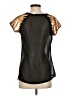 Fun & Flirt 100% Polyester Black Short Sleeve Blouse Size S - photo 2