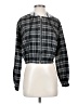 Shein Plaid Gray Jacket Size 2 - photo 1