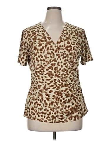 Evan Picone Short Sleeve Blouse (view 1)