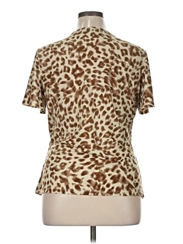 Evan Picone Short Sleeve Blouse (view 2)