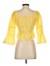WAYF 100% Cotton Yellow 3/4 Sleeve Blouse Size XS - photo 2