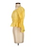 WAYF 100% Cotton Yellow 3/4 Sleeve Blouse Size XS - photo 5