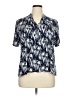 Southern Lady Blue Short Sleeve Blouse Size XL - photo 1