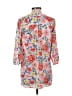 Cure 100% Polyester Floral Pink 3/4 Sleeve Blouse Size S - photo 2