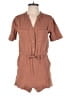 UpWest 100% Cotton Solid Orange Brown Romper Size XS - photo 1