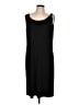 Dana Buchman Solid Black Casual Dress Size L - photo 1