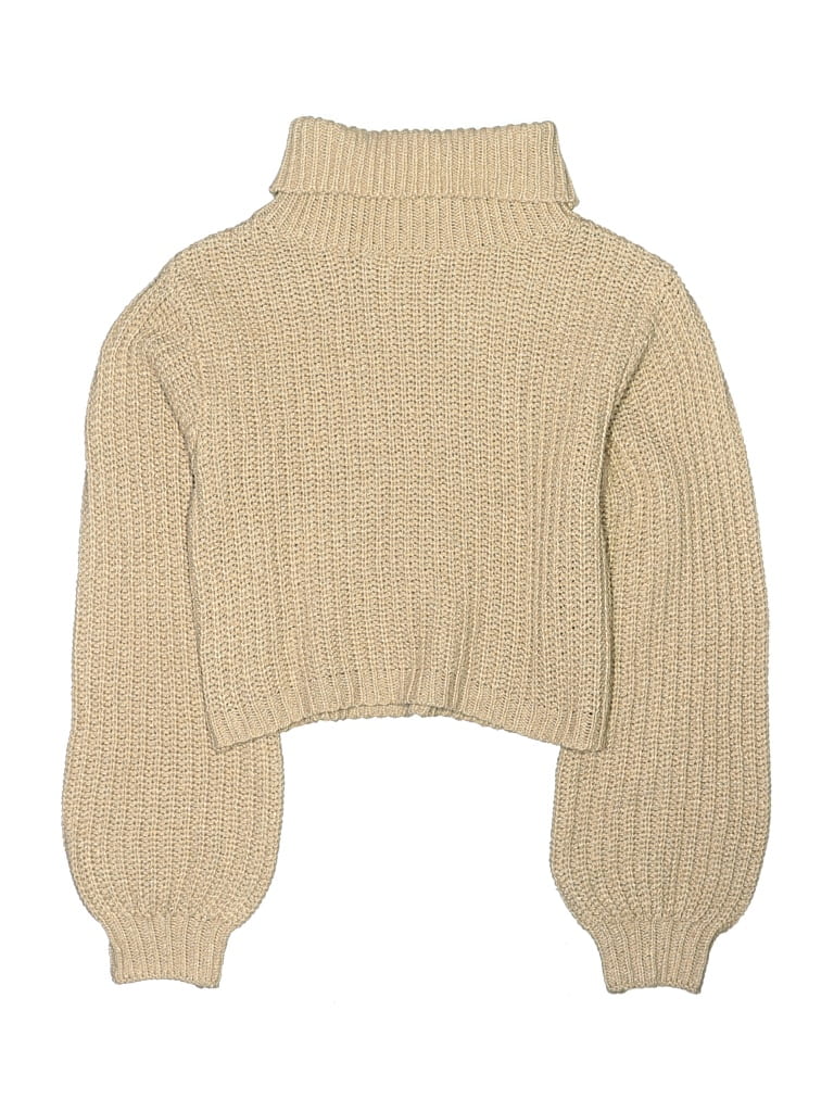 Pre-owned Shein Kids' Turtleneck Sweater In Brown
