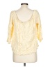 CeCe 100% Rayon Yellow 3/4 Sleeve Blouse Size XL - photo 2