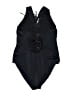 Assorted Brands Solid Black One Piece Swimsuit Size 0X (estimated) - photo 2