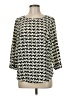 Pixley 100% Polyester Ivory 3/4 Sleeve Blouse Size M - photo 1