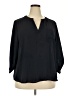 Adrienne Vittadini Black 3/4 Sleeve Blouse Size 2X - photo 1