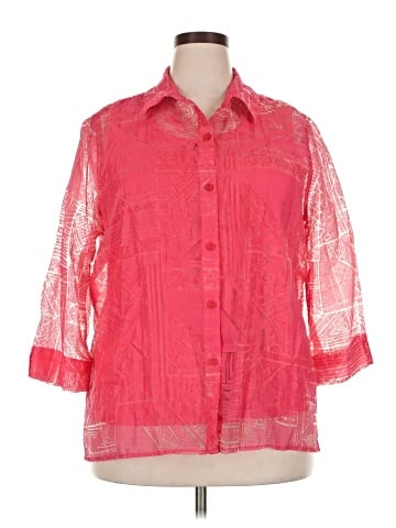 Alfred Dunner 3/4 Sleeve Button-Down Shirt (view 1)