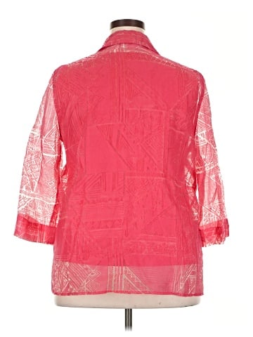 Alfred Dunner 3/4 Sleeve Button-Down Shirt (view 2)
