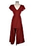 Assorted Brands Solid Burgundy Jumpsuit Size S - photo 2