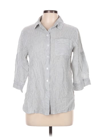 Love Notes 3/4 Sleeve Button-Down Shirt (view 1)