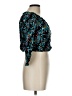 Hype 100% Rayon Teal 3/4 Sleeve Top Size L - photo 4