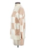 Zesica Checkered-gingham Tan Turtleneck Sweater Size S - photo 5