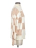 Zesica Checkered-gingham Tan Turtleneck Sweater Size S - photo 4