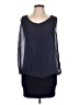 Prontomoda Giusy Blue Sleeveless Blouse Size L - photo 1