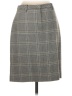 Petite Sophisticate Plaid Gray Formal Skirt Size 4 - photo 2