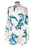 Buddy Love 100% Polyester Tropical Multi Color White Romper Size M - photo 2