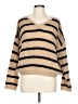 Shein 100% Polyester Stripes Tan Pullover Sweater Size L - photo 1