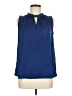 Merona 100% Polyester Blue Sleeveless Blouse Size M - photo 1