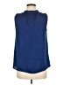 Merona 100% Polyester Blue Sleeveless Blouse Size M - photo 2