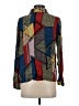 Shein 100% Polyester Color Block Black Long Sleeve Blouse Size S - photo 2