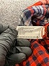 Merona 100% Rayon Plaid Orange Long Sleeve Button-Down Shirt Size L - photo 8