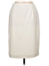Blacker by Stanley Blacker Solid Ivory Formal Skirt Size 12 - photo 1