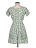 MNG Print Green Casual Dress Size 11 - photo 2