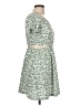 MNG Print Green Casual Dress Size 11 - photo 4