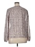 Vince Camuto 100% Polyester Animal Print Silver Long Sleeve Blouse Size XL - photo 1