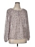 Vince Camuto 100% Polyester Animal Print Silver Long Sleeve Blouse Size XL - photo 2