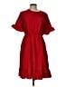 Unbranded 100% Polyester Solid Red Casual Dress Size L - photo 1