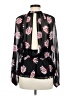 Express 100% Polyester Black Long Sleeve Blouse Size M - photo 2