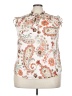 Tamara H. 100% Polyester Paisley Ivory Sleeveless Blouse Size 3X - photo 1