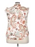 Tamara H. 100% Polyester Paisley Ivory Sleeveless Blouse Size 3X - photo 2