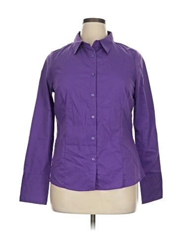 Doublju Long Sleeve Button-Down Shirt (view 1)