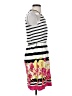 Elle 100% Rayon Print White Casual Dress Size S - photo 4