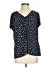 Laura Ashley Blue Short Sleeve Henley Size P (petite) - photo 1