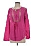 Joseph A. 100% Viscose Pink Long Sleeve Blouse Size S - photo 1