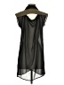 Sequin Hearts Black Sleeveless Button-Down Shirt Size S - photo 2