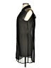 Sequin Hearts Black Sleeveless Button-Down Shirt Size S - photo 5