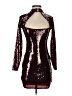 Express 100% Polyester Burgundy Cocktail Dress Size XS - photo 1