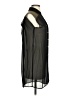 Sequin Hearts Black Sleeveless Button-Down Shirt Size S - photo 4