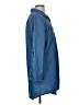 Ci Sono Blue 3/4 Sleeve Button-Down Shirt Size M - photo 4