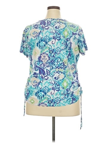 Caribbean Joe Short Sleeve Blouse (view 2)