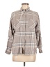RSQ 100% Cotton Plaid Gray Long Sleeve Button-Down Shirt Size M - photo 1